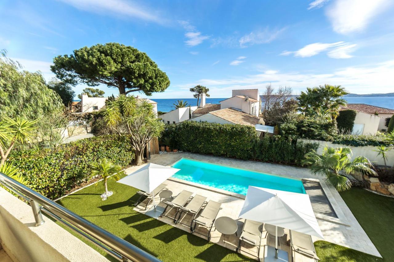 Villa Montfleuri, Vieille Ville A Pieds, Vue Mer, Piscine, 8 Pers Сент-Максим Экстерьер фото